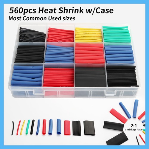 560pcs heat shrink tubing - heat,
